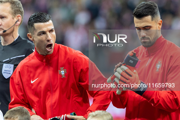 Cristiano Ronaldo, Diego Costa during the  UEFA Nations League 2024 League A Group A1 match between Poland and Portugal , at the PGE Narodow...