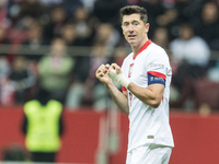 Robert Lewandowski  during UEFA Nations League match Poland vs Portugal in Warsaw Poland on 12 October 2024. (