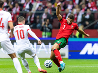 Ruben Dias is playing during the  UEFA Nations League 2024 League A Group A1 match between Poland and Portugal , at the PGE Narodowy in Wars...