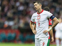 Robert Lewandowski  during UEFA Nations League match Poland vs Portugal in Warsaw Poland on 12 October 2024. (