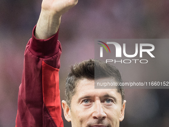 Robert Lewandowski  during UEFA Nations League match Poland vs Portugal in Warsaw Poland on 12 October 2024. (