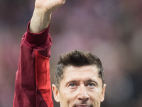 Robert Lewandowski  during UEFA Nations League match Poland vs Portugal in Warsaw Poland on 12 October 2024. (