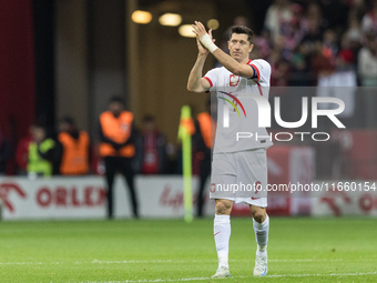 Robert Lewandowski  during UEFA Nations League match Poland vs Portugal in Warsaw Poland on 12 October 2024. (