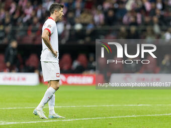 Robert Lewandowski  during UEFA Nations League match Poland vs Portugal in Warsaw Poland on 12 October 2024. (