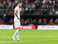 Robert Lewandowski  during UEFA Nations League match Poland vs Portugal in Warsaw Poland on 12 October 2024. (