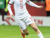 Karol Swiderski  during UEFA Nations League match Poland vs Portugal in Warsaw Poland on 12 October 2024. (