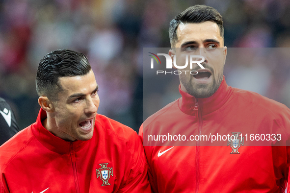 Cristiano Ronaldo and Diego Costa during the  UEFA Nations League 2024 League A Group A1 match between Poland and Portugal , at the PGE Naro...