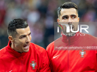 Cristiano Ronaldo and Diego Costa during the  UEFA Nations League 2024 League A Group A1 match between Poland and Portugal , at the PGE Naro...