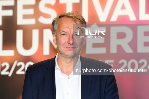 Portrait of Bruno Bernard at the opening night of the Lumiere festival in Lyon, France, on October 12, 2024. 