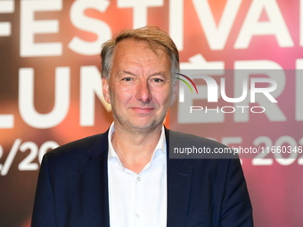 Portrait of Bruno Bernard at the opening night of the Lumiere festival in Lyon, France, on October 12, 2024. (