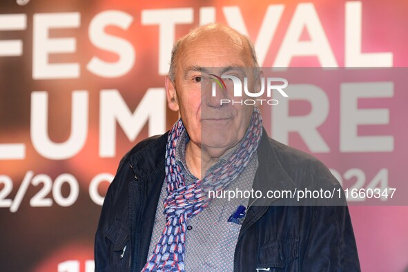 Portrait of actor Philippe Morier Genoud at the opening night of the Lumiere festival in Lyon, France, on October 12, 2024. 