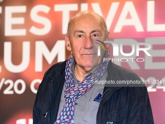 Portrait of actor Philippe Morier Genoud at the opening night of the Lumiere festival in Lyon, France, on October 12, 2024. (