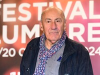 Portrait of actor Philippe Morier Genoud at the opening night of the Lumiere festival in Lyon, France, on October 12, 2024. (