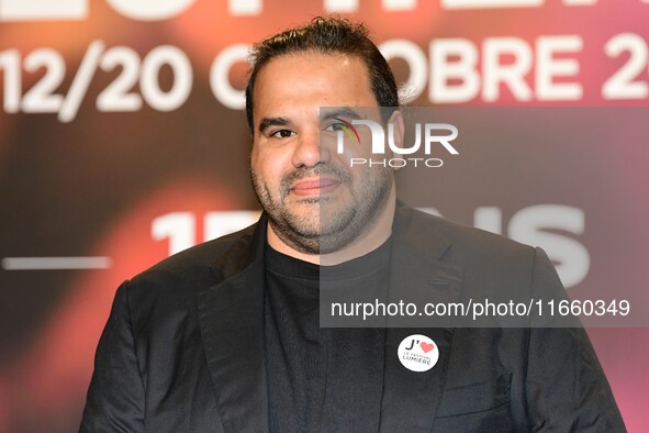 Portrait of Tawfik Alzaidi at the opening night of the Lumiere festival in Lyon, France, on October 12, 2024. 