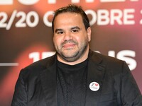 Portrait of Tawfik Alzaidi at the opening night of the Lumiere festival in Lyon, France, on October 12, 2024. (