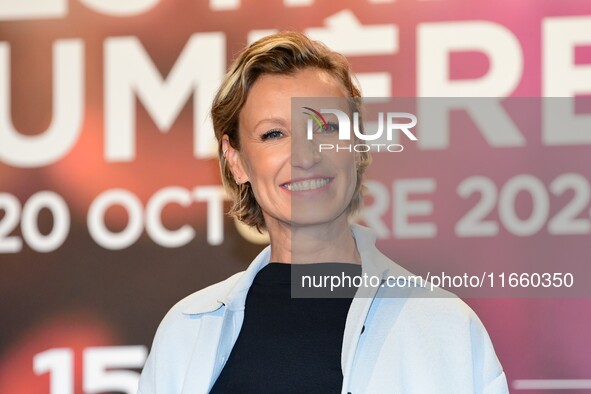 Portrait of actress Alexandra Lamy at the opening night of the Lumiere festival in Lyon, France, on October 12, 2024. 