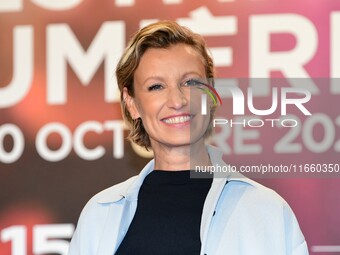 Portrait of actress Alexandra Lamy at the opening night of the Lumiere festival in Lyon, France, on October 12, 2024. (