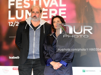 Portrait of actor Gulio Base at the opening night of the Lumiere festival in Lyon, France, on October 12, 2024. (