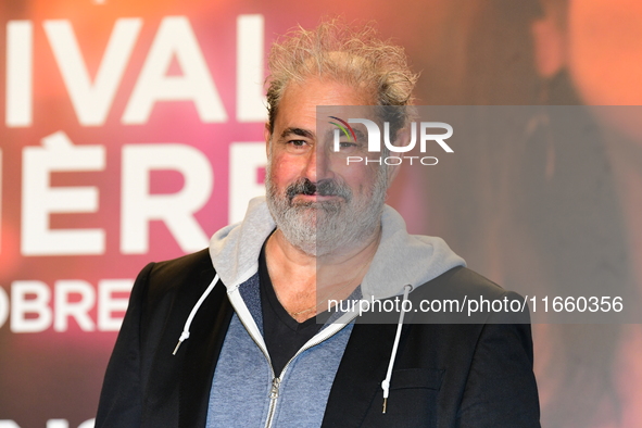 Portrait of actor Gustave Kervern at the opening night of the Lumiere festival in Lyon, France, on October 12, 2024. 