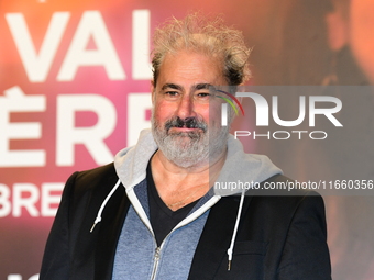 Portrait of actor Gustave Kervern at the opening night of the Lumiere festival in Lyon, France, on October 12, 2024. (