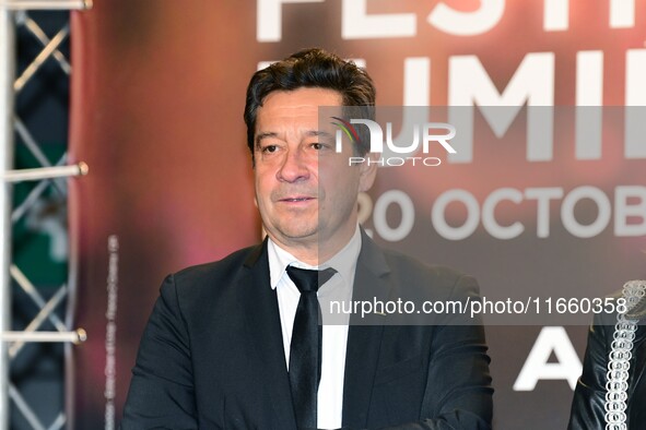 Portrait of Laurent Gerra at the opening night of the Lumiere festival in Lyon, France, on October 12, 2024. 