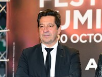 Portrait of Laurent Gerra at the opening night of the Lumiere festival in Lyon, France, on October 12, 2024. (