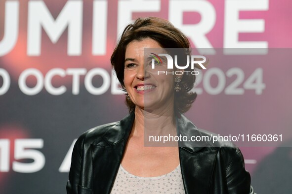 Portrait of Irene Jacob at the opening night of the Lumiere festival in Lyon, France, on October 12, 2024. 