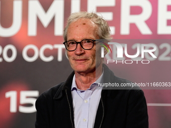 Portrait of Claude Mourieras at the opening night of the Lumiere festival in Lyon, France, on October 12, 2024. (