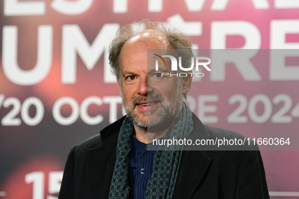 Portrait of actor Denis Podalydes at the opening night of the Lumiere festival in Lyon, France, on October 12, 2024. 