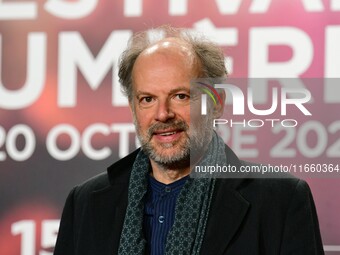 Portrait of actor Denis Podalydes at the opening night of the Lumiere festival in Lyon, France, on October 12, 2024. (