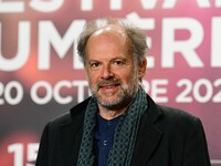 Portrait of actor Denis Podalydes at the opening night of the Lumiere festival in Lyon, France, on October 12, 2024. (