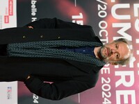 Portrait of actor Denis Podalydes at the opening night of the Lumiere festival in Lyon, France, on October 12, 2024. (