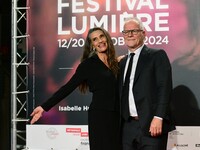 Thierry Fremaux and Angela Molina attend the opening night of the Lumiere festival in Lyon, France, on October 12, 2024. (