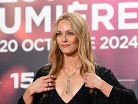 Portrait of actress Vanessa Paradis at the opening night of the Lumiere festival in Lyon, France, on October 12, 2024. (