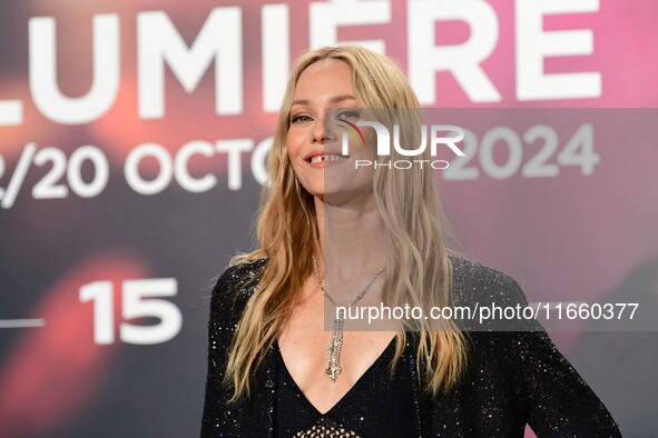 Portrait of actress Vanessa Paradis at the opening night of the Lumiere festival in Lyon, France, on October 12, 2024. 