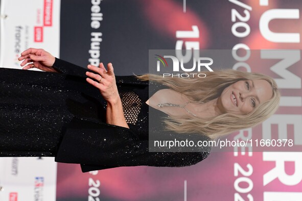 Portrait of actress Vanessa Paradis at the opening night of the Lumiere festival in Lyon, France, on October 12, 2024. 