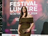 Portrait of Monica Bellucci at the opening night of the Lumiere festival in Lyon, France, on October 12, 2024. (