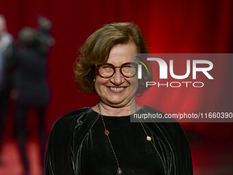 Portrait of Anne Le Ny at the opening night of the Lumiere festival in Lyon, France, on October 12, 2024. (