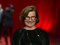 Portrait of Anne Le Ny at the opening night of the Lumiere festival in Lyon, France, on October 12, 2024. (