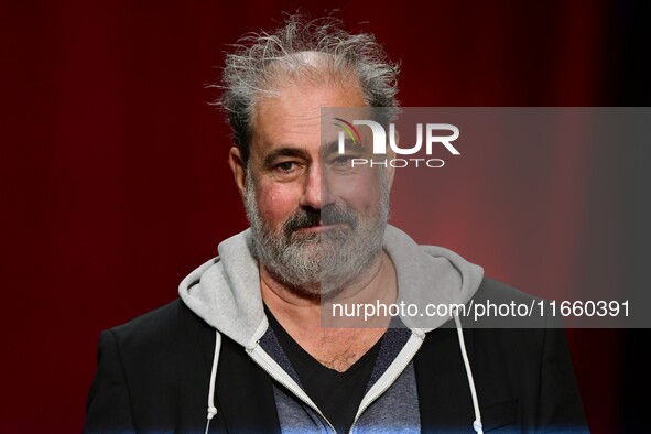 Portrait of actor Gustave Kervern at the opening night of the Lumiere festival in Lyon, France, on October 12, 2024. 