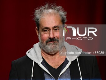 Portrait of actor Gustave Kervern at the opening night of the Lumiere festival in Lyon, France, on October 12, 2024. (