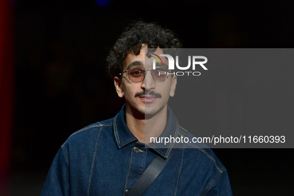 Portrait of Younes Boucif at the opening night of the Lumiere festival in Lyon, France, on October 12, 2024. 