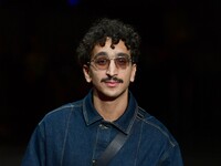 Portrait of Younes Boucif at the opening night of the Lumiere festival in Lyon, France, on October 12, 2024. (