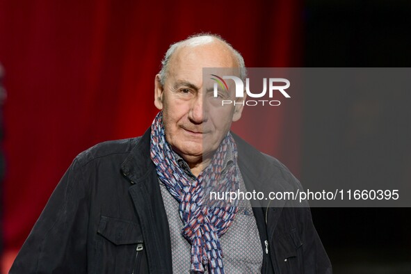 Portrait of actor Philippe Morier Genoud at the opening night of the Lumiere festival in Lyon, France, on October 12, 2024. 