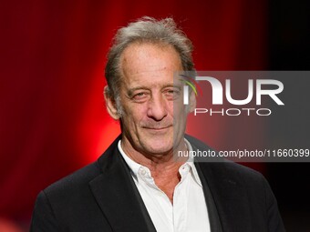 Portrait of actor Vincent Lindon at the opening night of the Lumiere festival in Lyon, France, on October 12, 2024. (