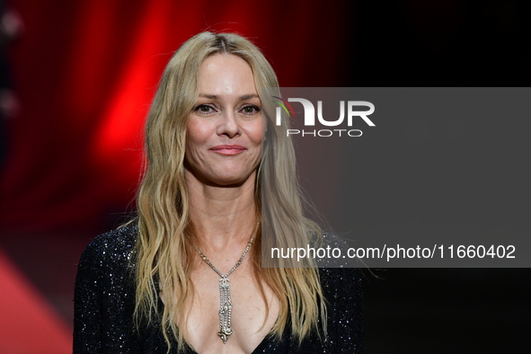 Portrait of actress Vanessa Paradis at the opening night of the Lumiere festival in Lyon, France, on October 12, 2024. 