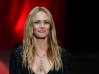 Portrait of actress Vanessa Paradis at the opening night of the Lumiere festival in Lyon, France, on October 12, 2024. (