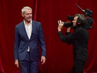 Portrait of actor Lambert Wilson at the opening night of the Lumiere festival in Lyon, France, on October 12, 2024. (