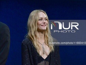 Portrait of actress Vanessa Paradis at the opening night of the Lumiere festival in Lyon, France, on October 12, 2024. (