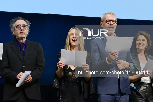 Portrait of actress Vanessa Paradis at the opening night of the Lumiere festival in Lyon, France, on October 12, 2024. 